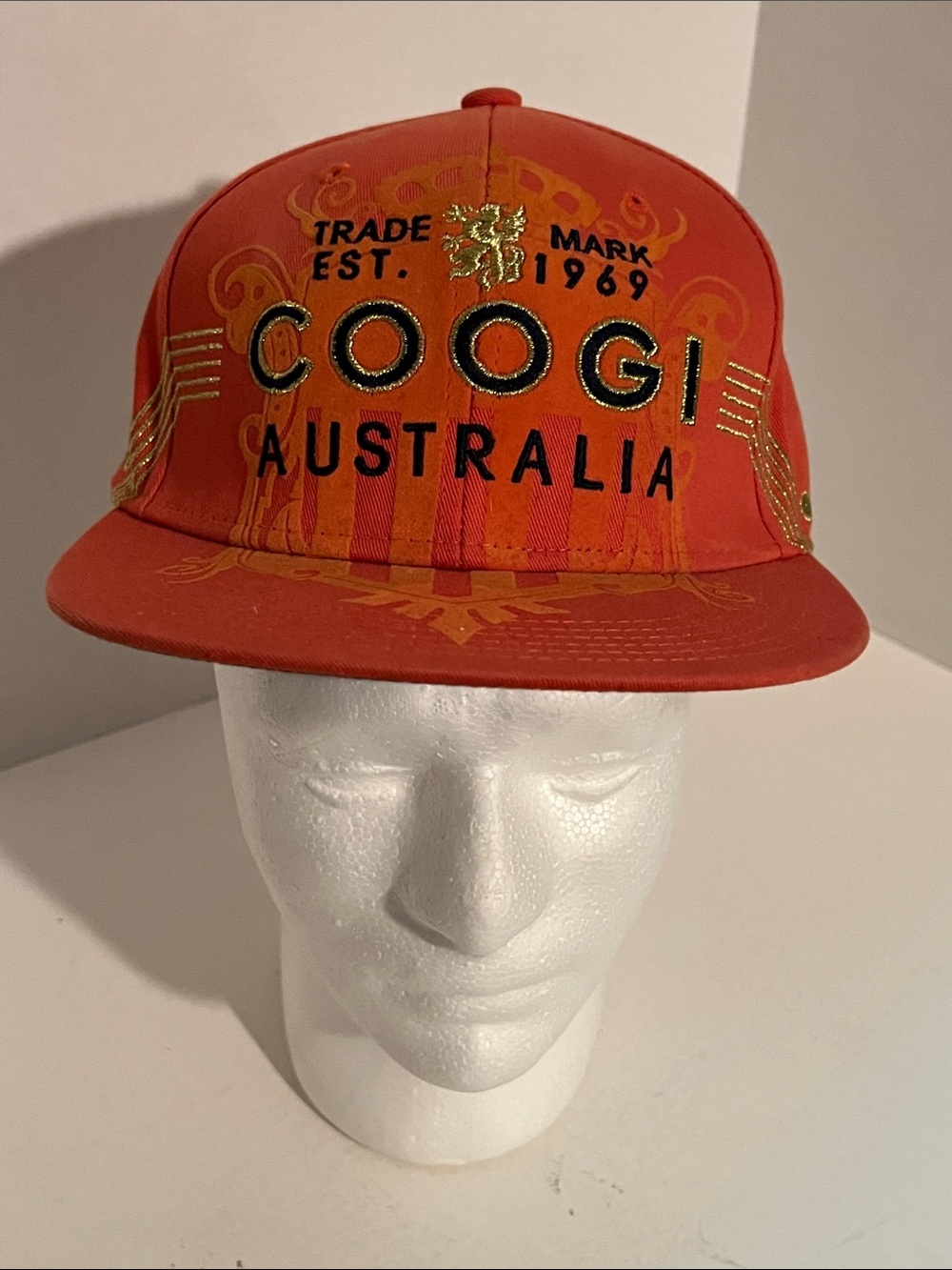Coogi Orange “Australia / Est. 1969” Fitted Cap — Size 7½